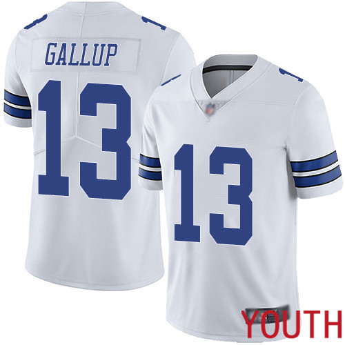 Youth Dallas Cowboys Limited White Michael Gallup Road #13 Vapor Untouchable NFL Jersey->dallas cowboys->NFL Jersey